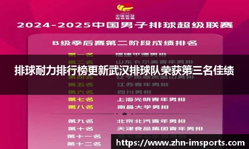 排球耐力排行榜更新武汉排球队荣获第三名佳绩